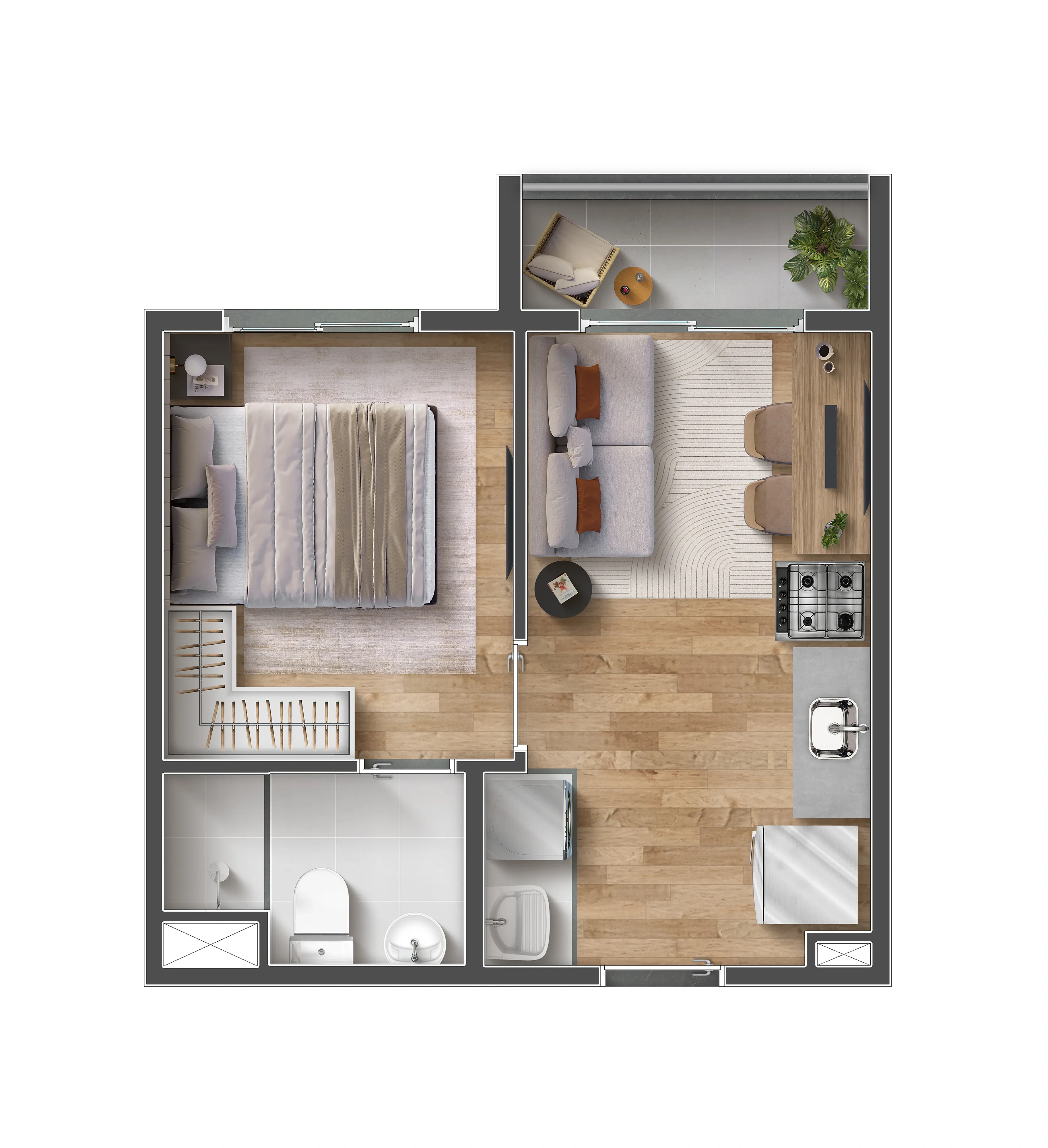 27 - Apartamento na planta no Vibra Vila Romana, Vila Romana