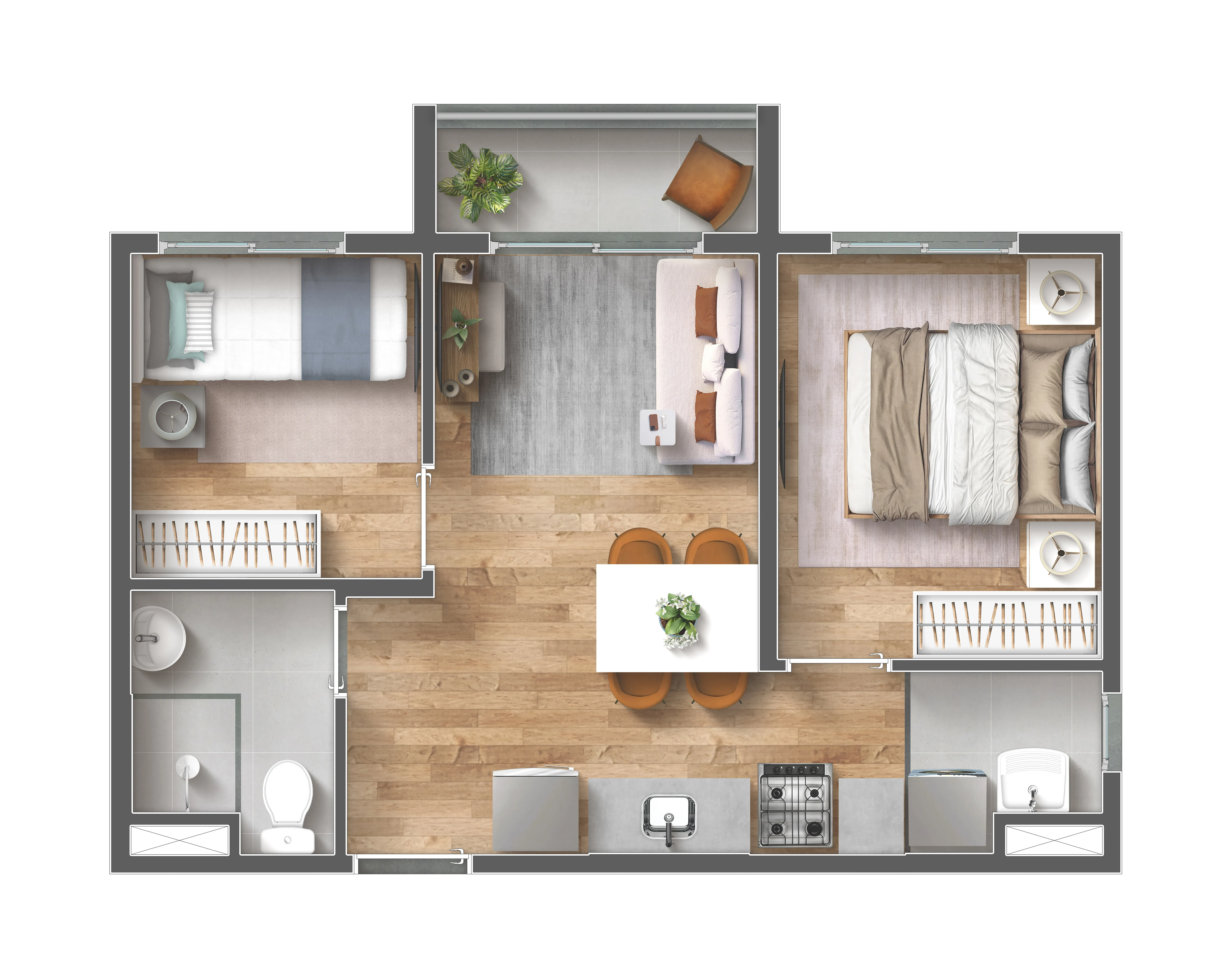 37 - Apartamento na planta no Vibra Belenzinho, Belenzinho