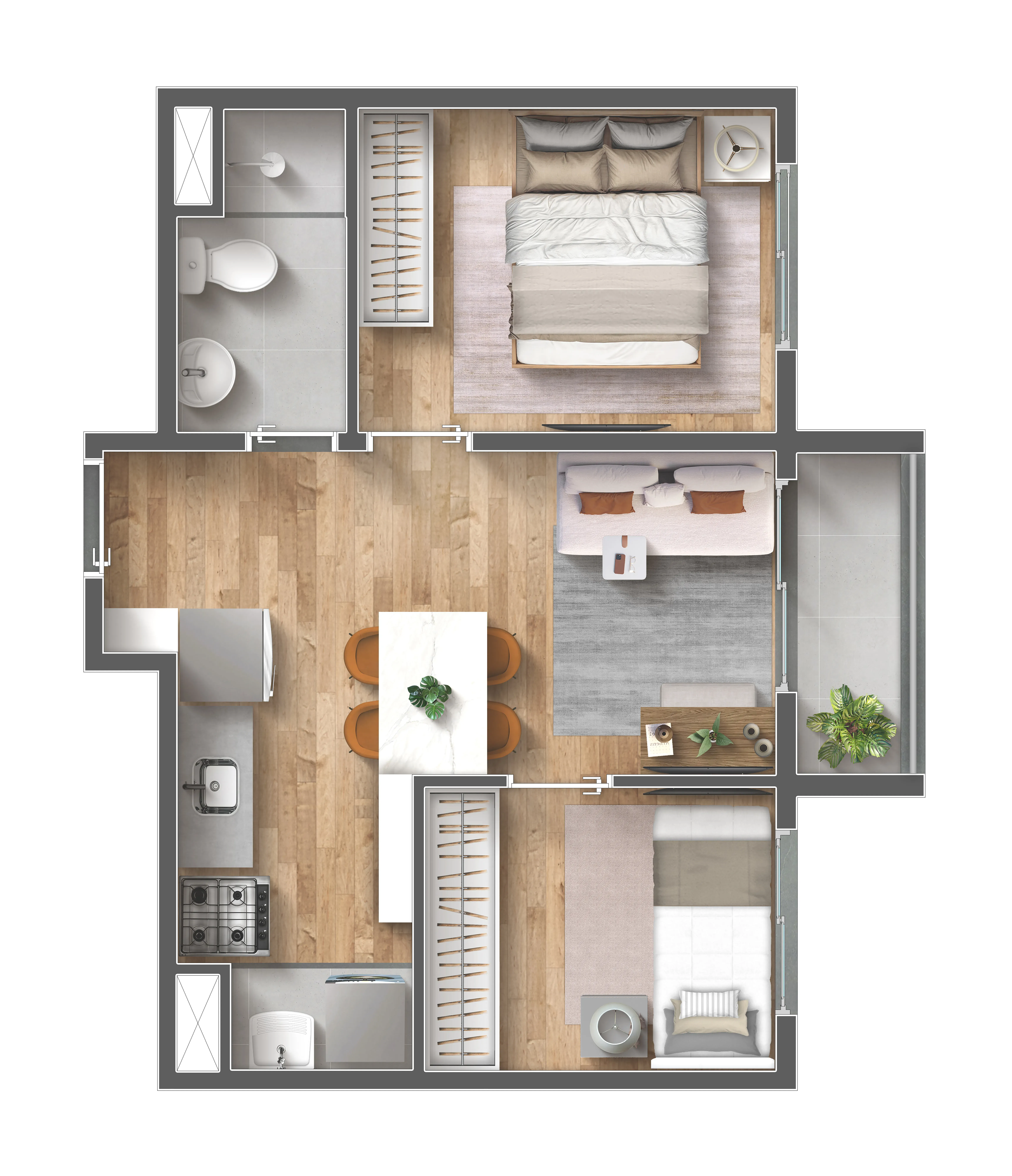 38 - Apartamento na planta no Vibra Belenzinho, Belenzinho