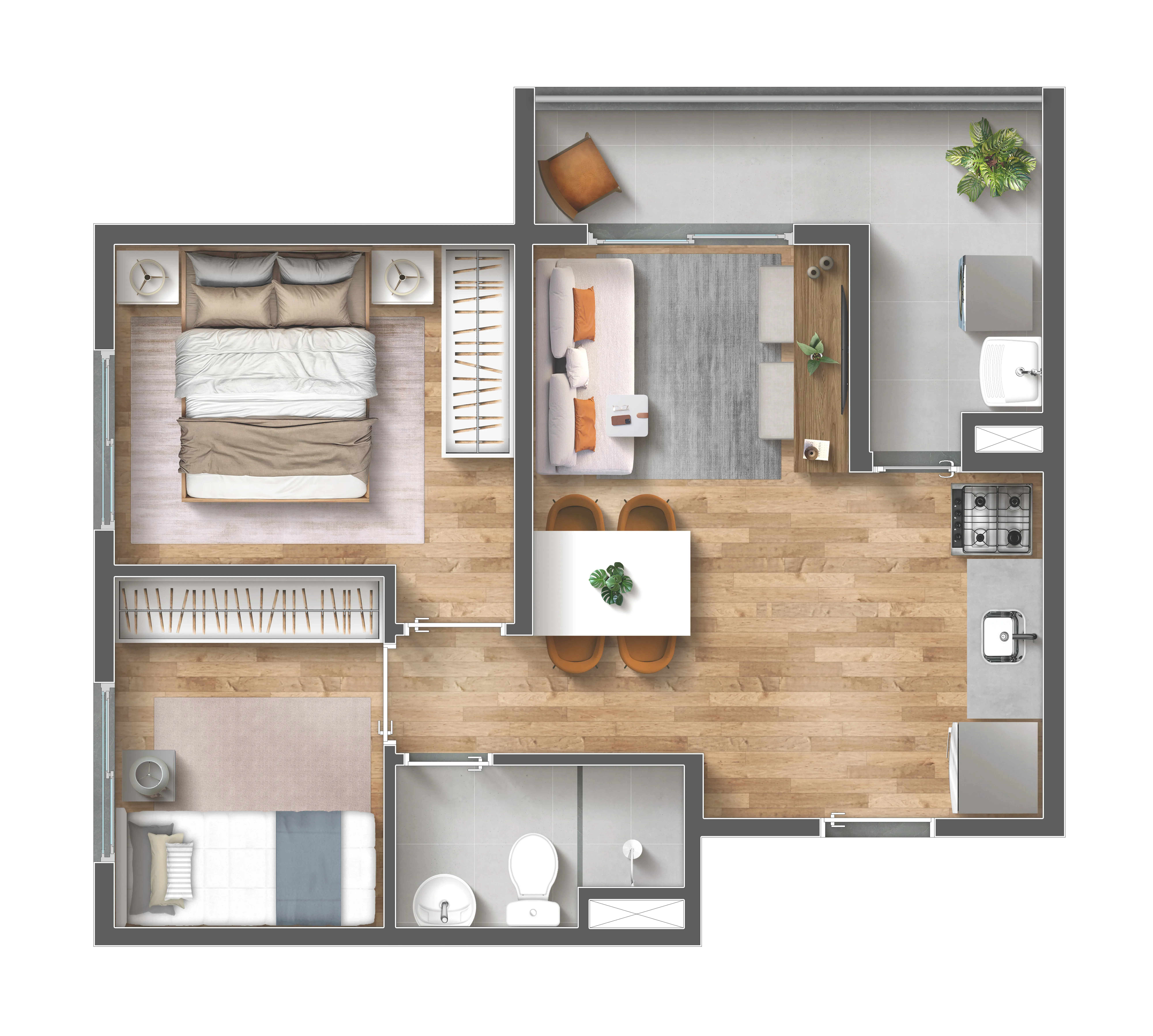 42 - Apartamento na planta no Vibra Belenzinho, Belenzinho