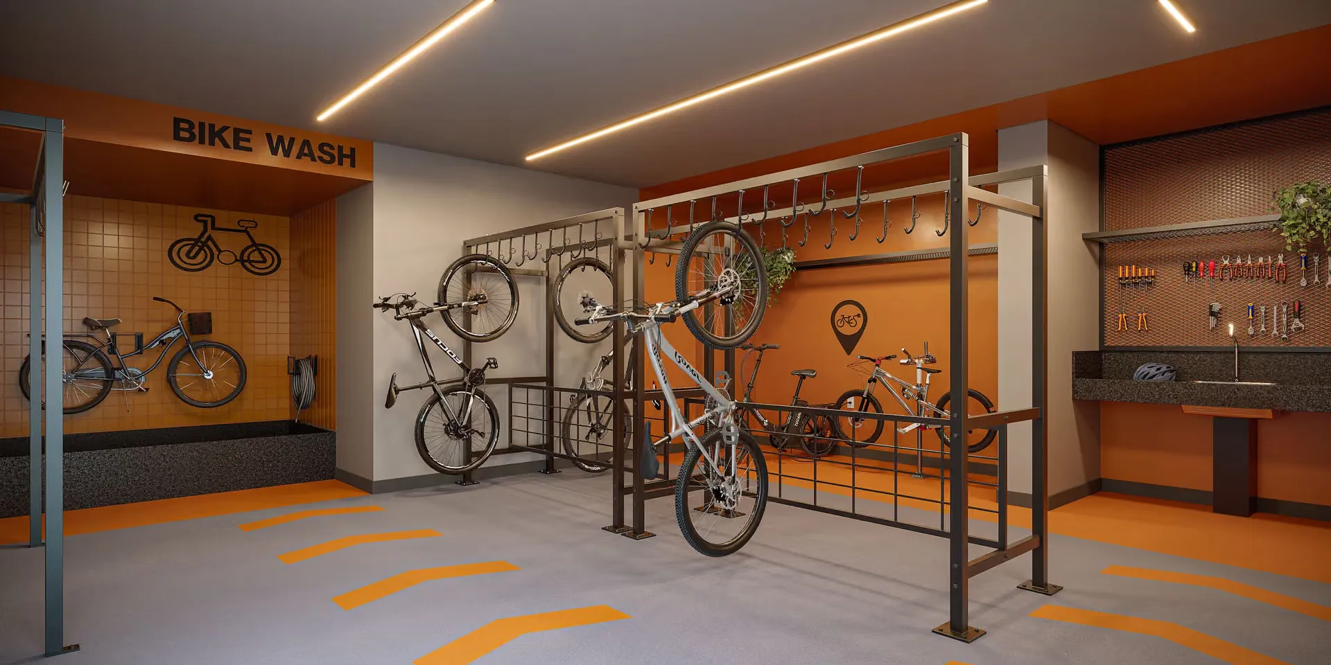Bicicletário - Área de lazer do Sync Ibirapuera em Paraíso, São Paulo