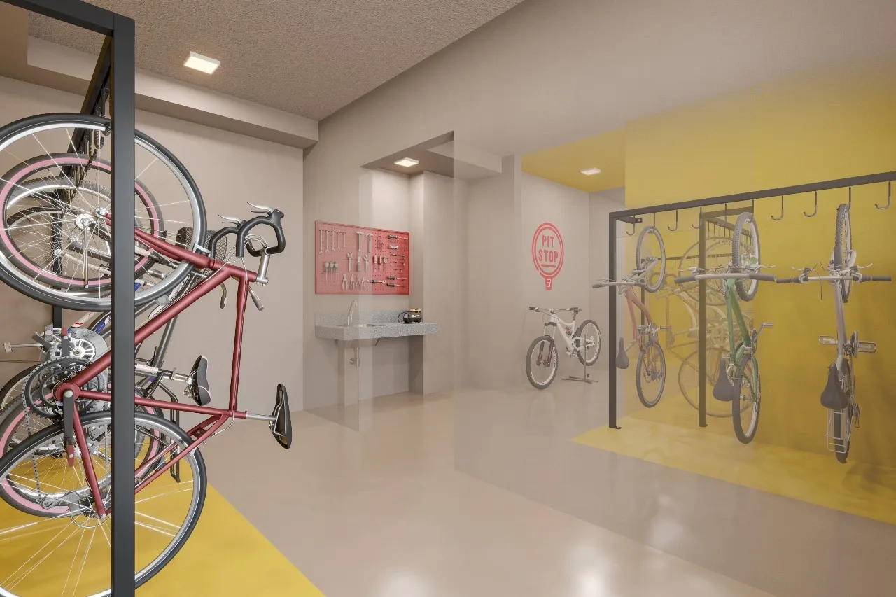 Bicicletário - Área de lazer do Elev Ipiranga em Ipiranga, São Paulo