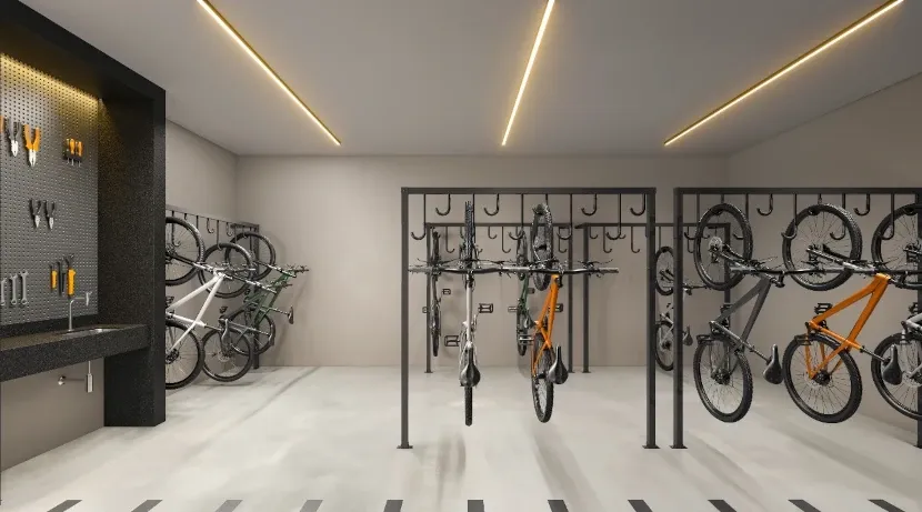 Bicicletário - Área de lazer do Auren Vila Clementino em Vila Clementino, São Paulo