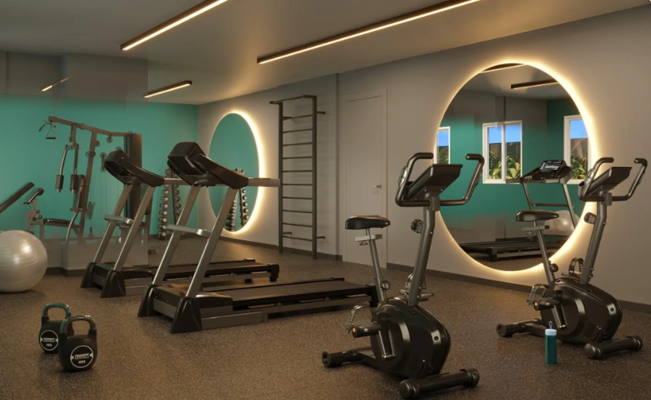 Fitness - Área de lazer do Mundo Apto Estação Brooklin em Jardim das Acácias, São Paulo