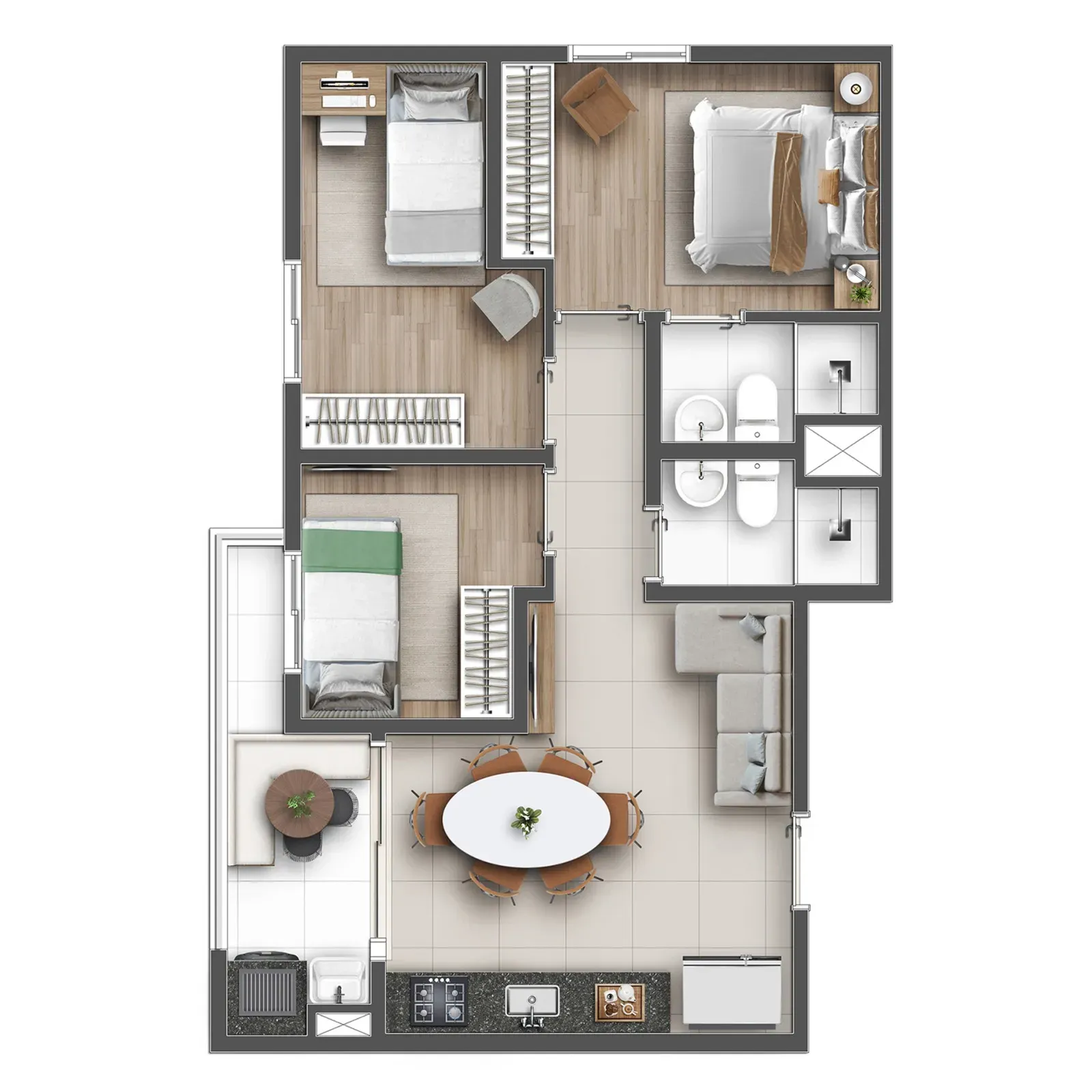 Planta 53 - Apartamento na planta no Absoluto Vila Prudente, Vila Prudente